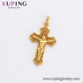 33705 xuping joyería 24k chapado en oro de moda Dubai estilo de lujo religioso cruz colgante